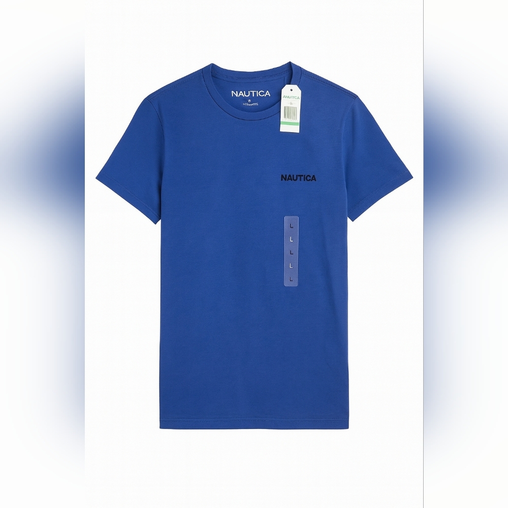 D7 - Nautica Men's Short Sleeve Tee in Vibrant Blue